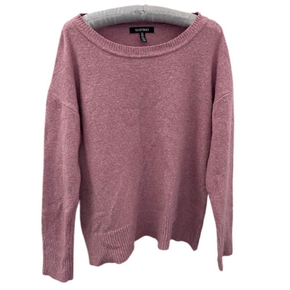 Ellen Tracy Heathered Pink Sweater